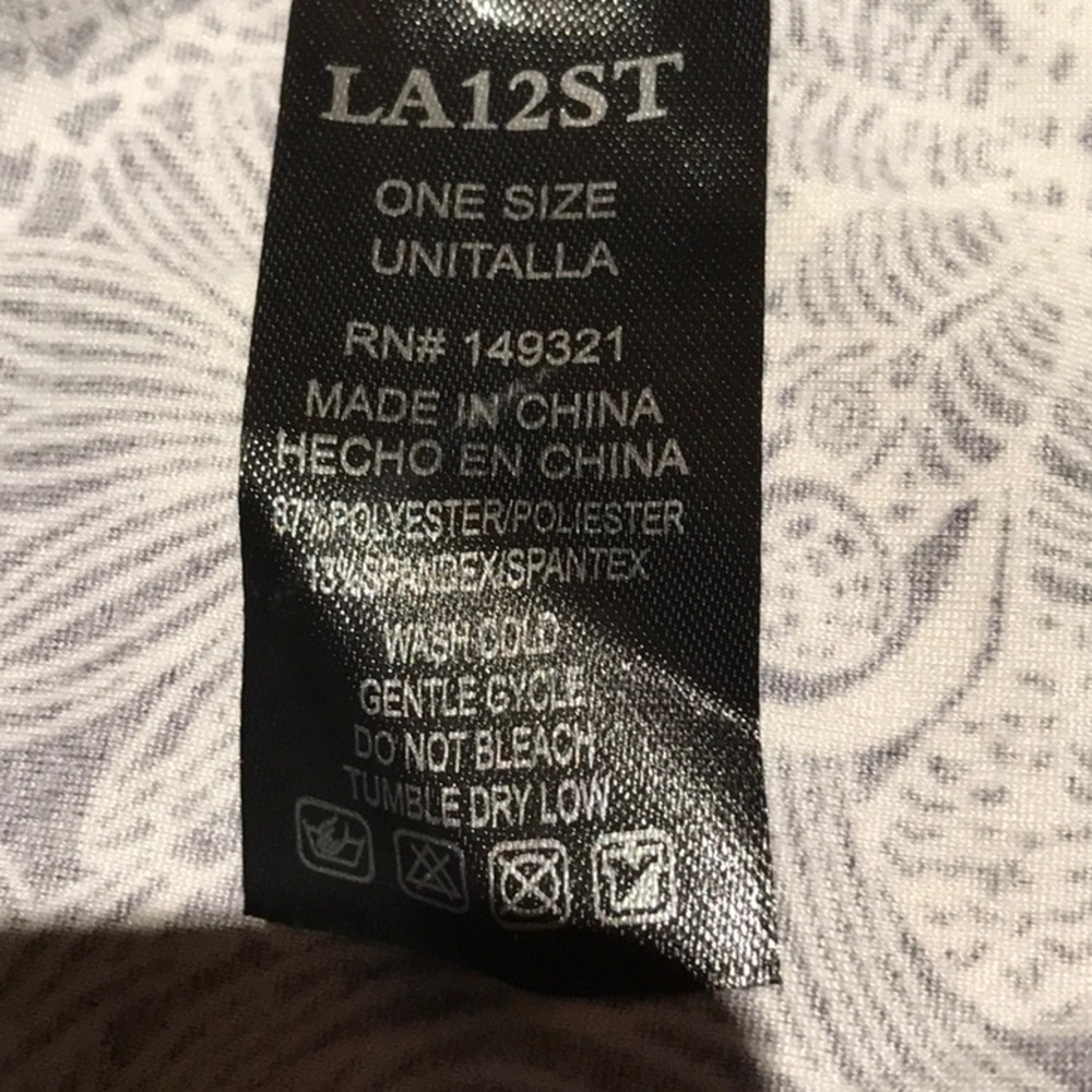 One Size Leggings Black / White - Picture 5 of 5